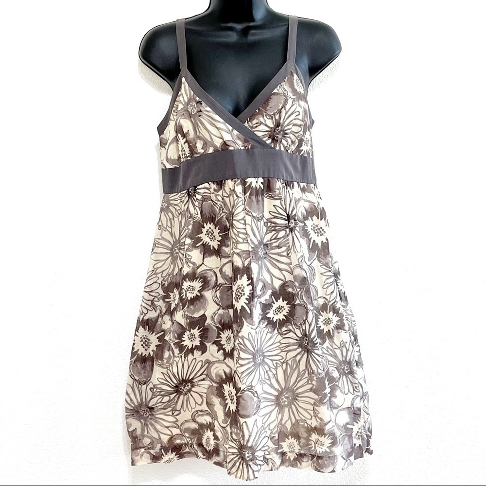 Vince Woman Classic Floral Cotton Silk Dress Size 6
